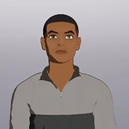 Frndo avatar: a young man with short cropped hair, in a grey half-zip.
